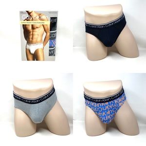 Calvin Klein NP24200-020 3-pack Cotton Stretch Hip Brief Mens Underwear
